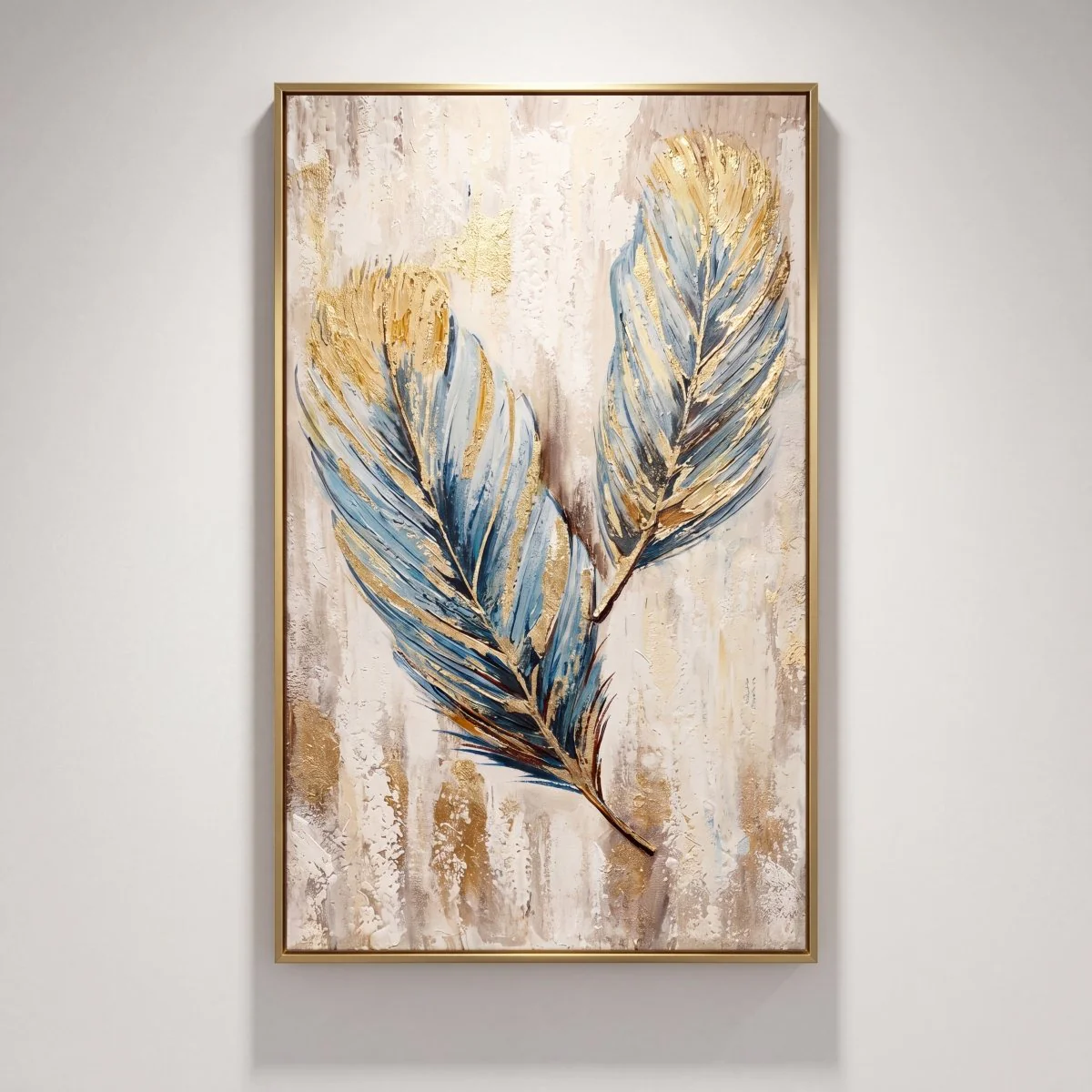 Golden Blue Feathers - Image 4