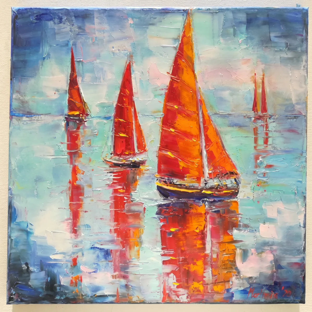 Red Sailing Boats - Image 4