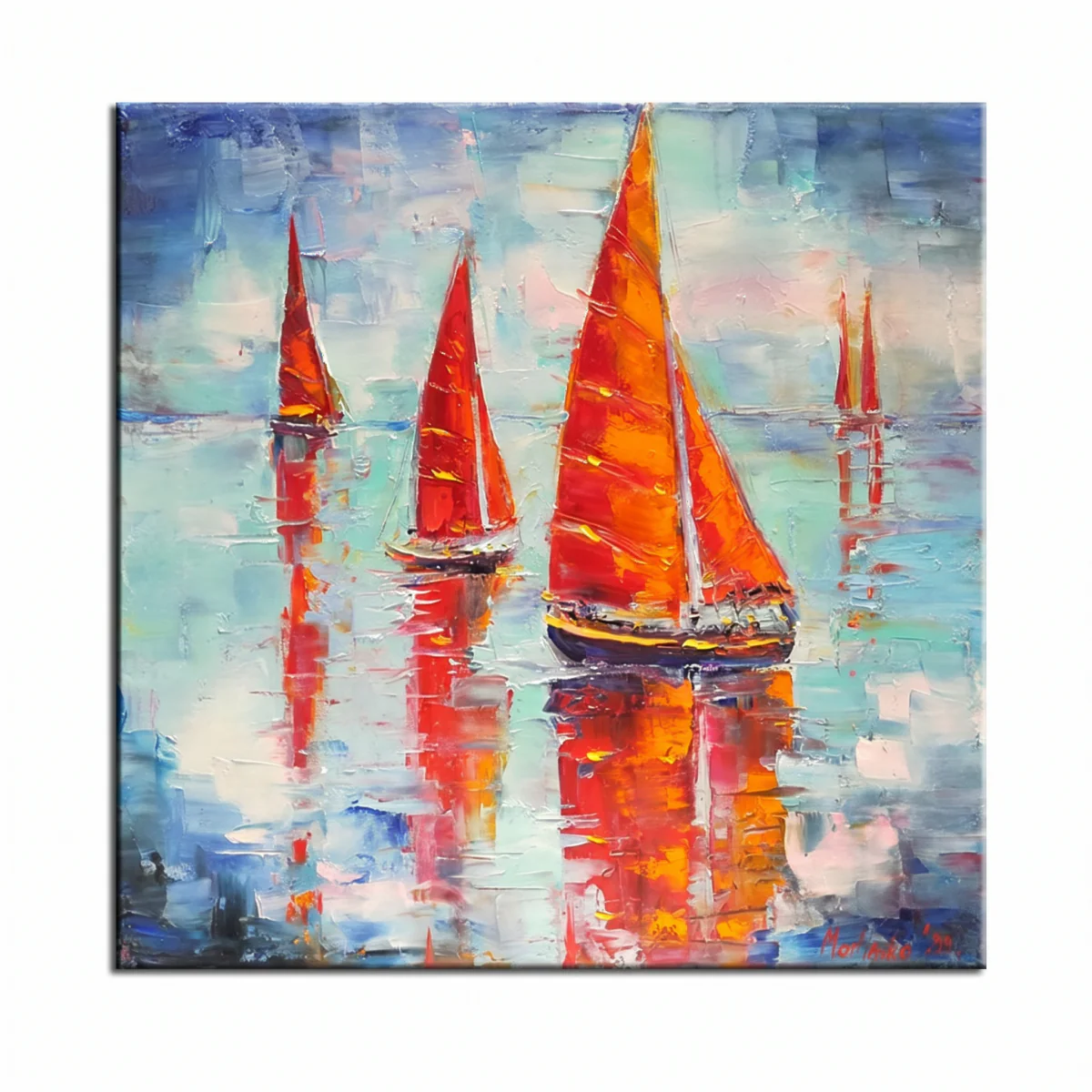 Red Sailing Boats - Image 7