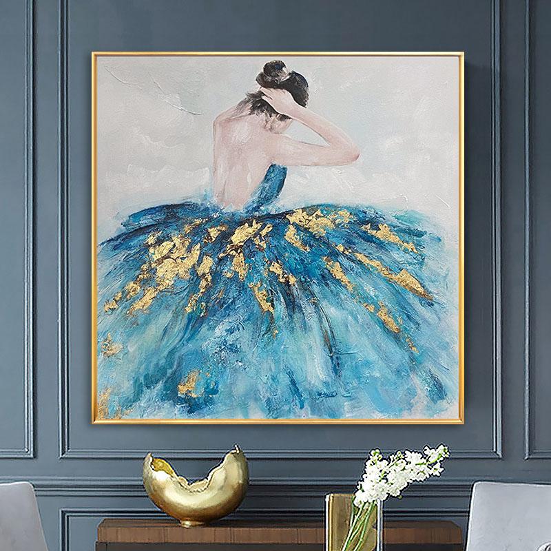Ballerina in Blue - 32x32" - Image 3