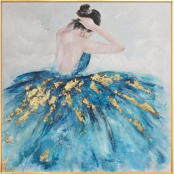 Ballerina in Blue - 32x32" - Image 4