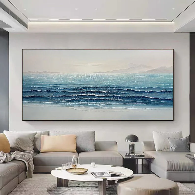Crystal Blue Shores - 80x40" - Image 2