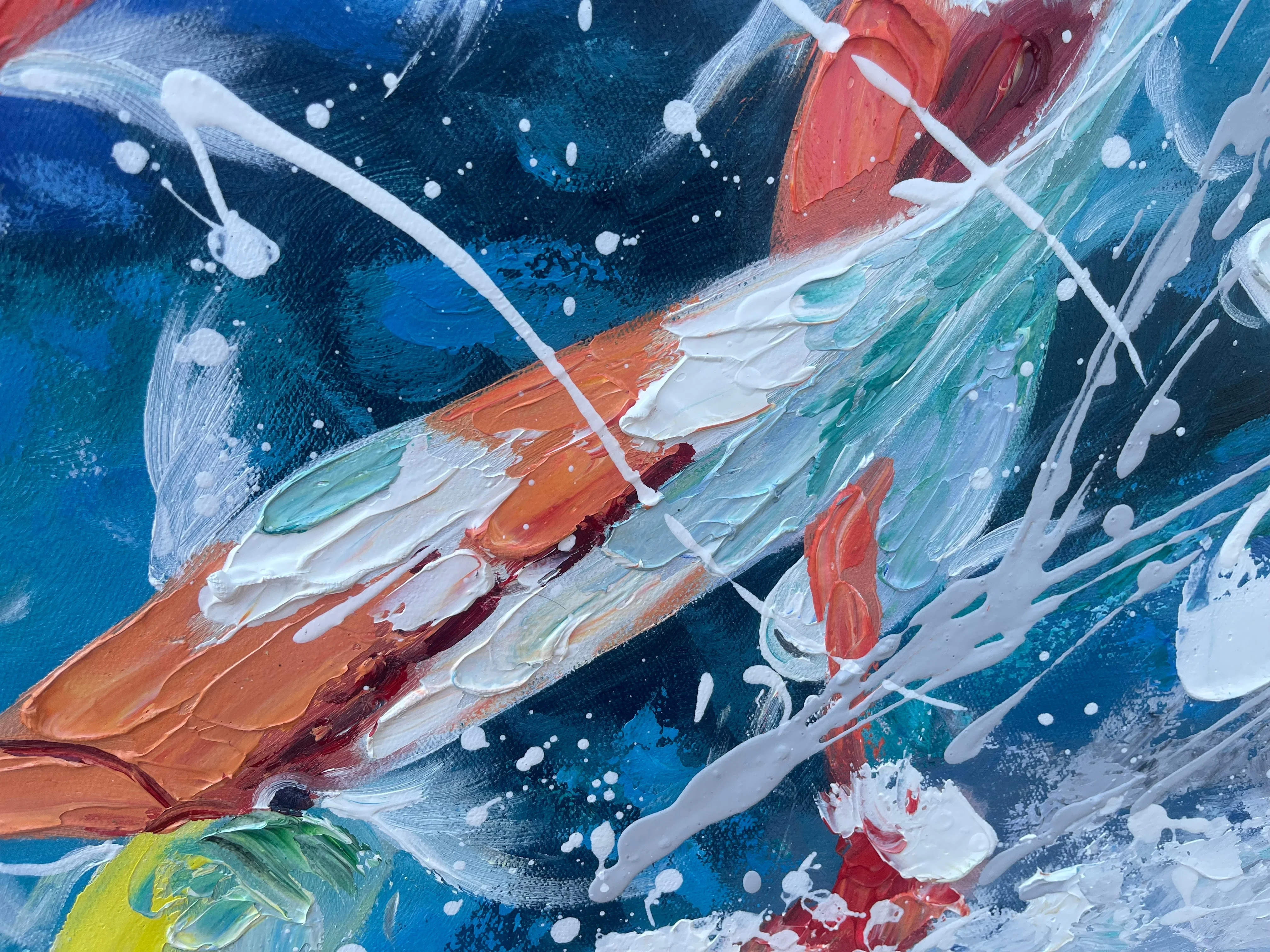 Dance of the Koi - 72x48" - Image 6