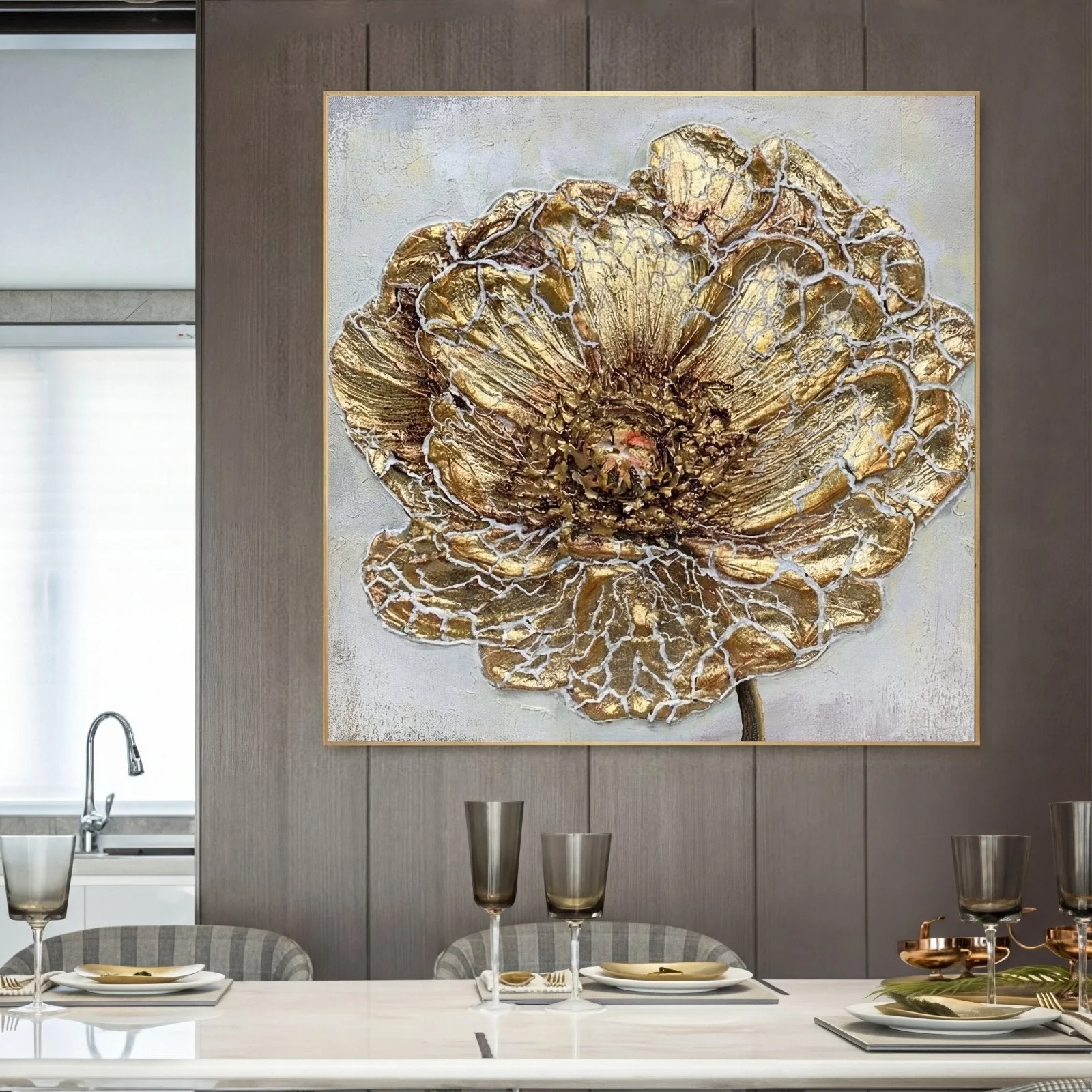 Golden Dandelion - 40x40" - Image 3
