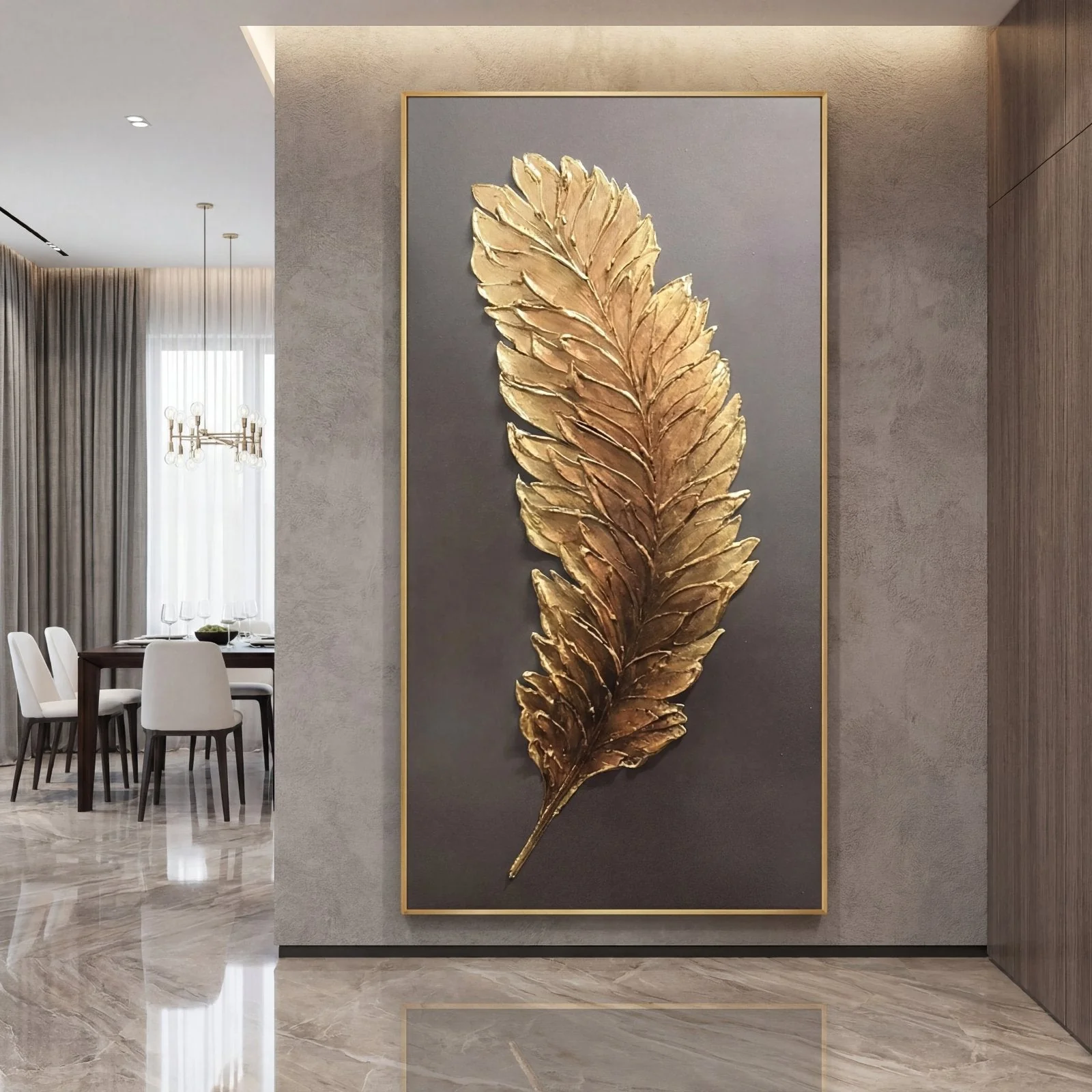 Golden Feather - 48x96" - Image 3