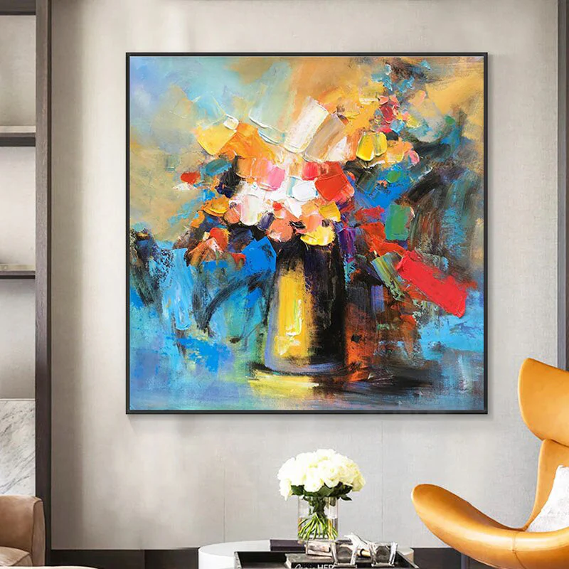 Impressionistic Vase - 48x48" - Image 4