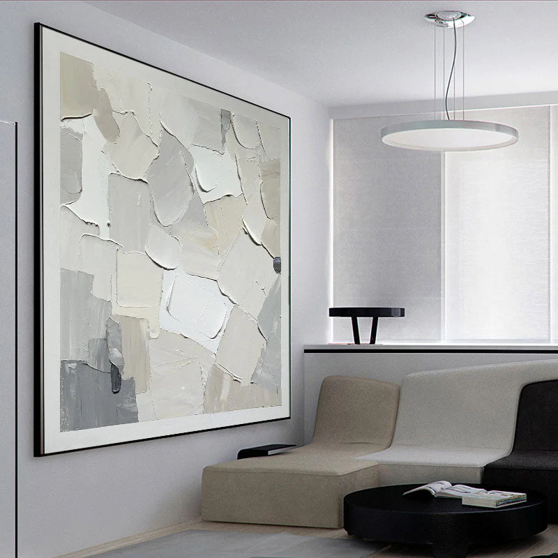 Patches of Snow - 40x40" - Image 2