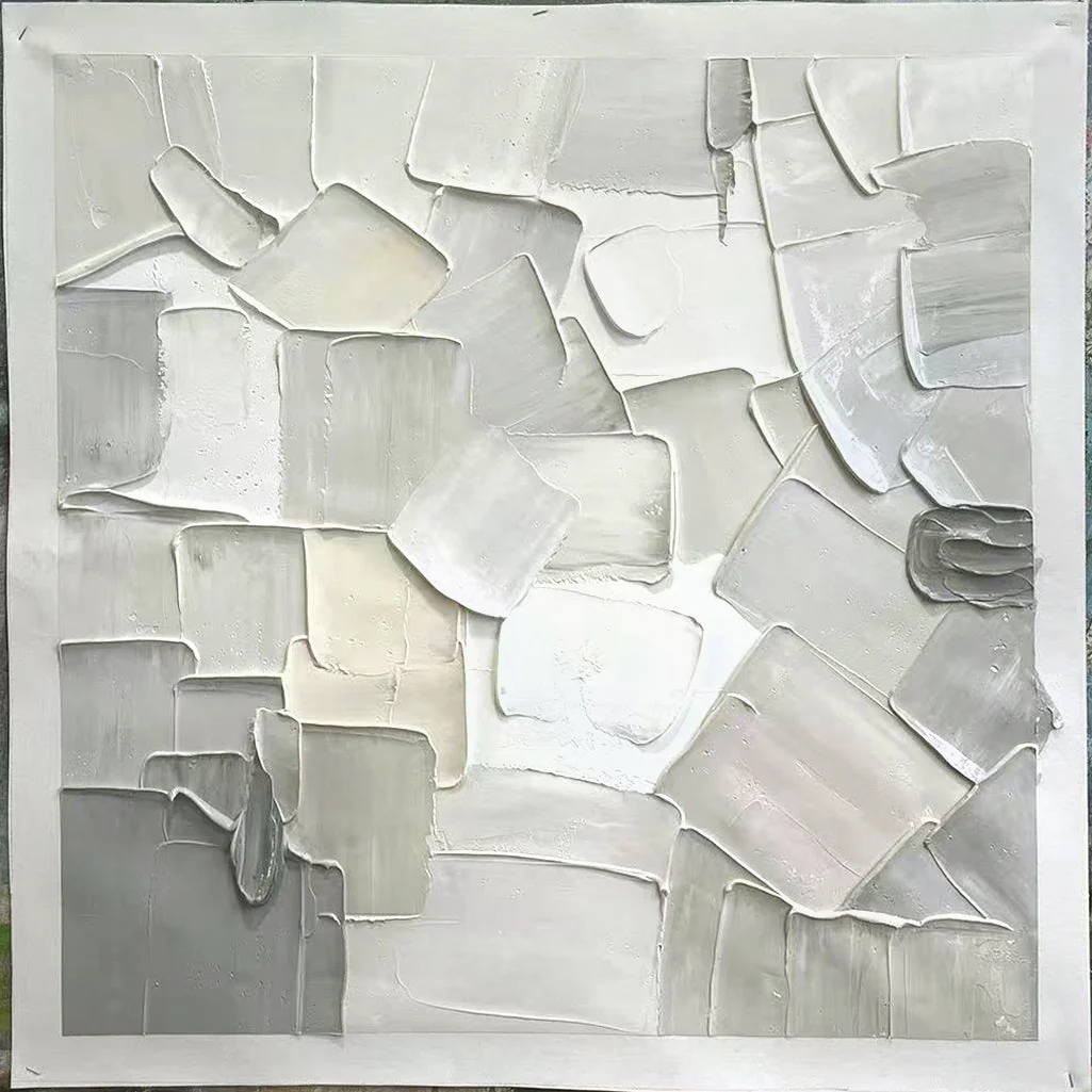 Patches of Snow - 48x48" - Image 7
