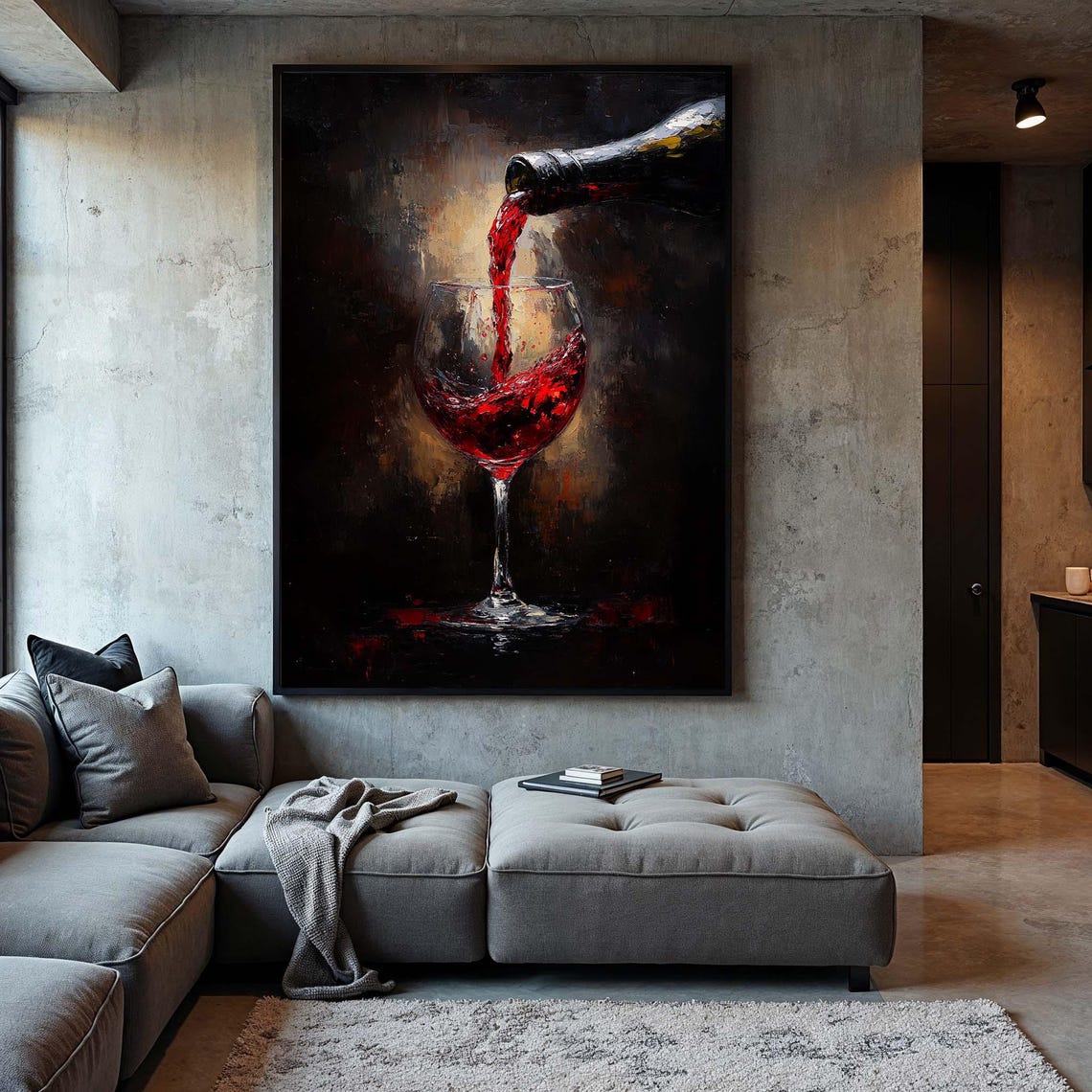 Pouring Red - 56x84" - Image 2