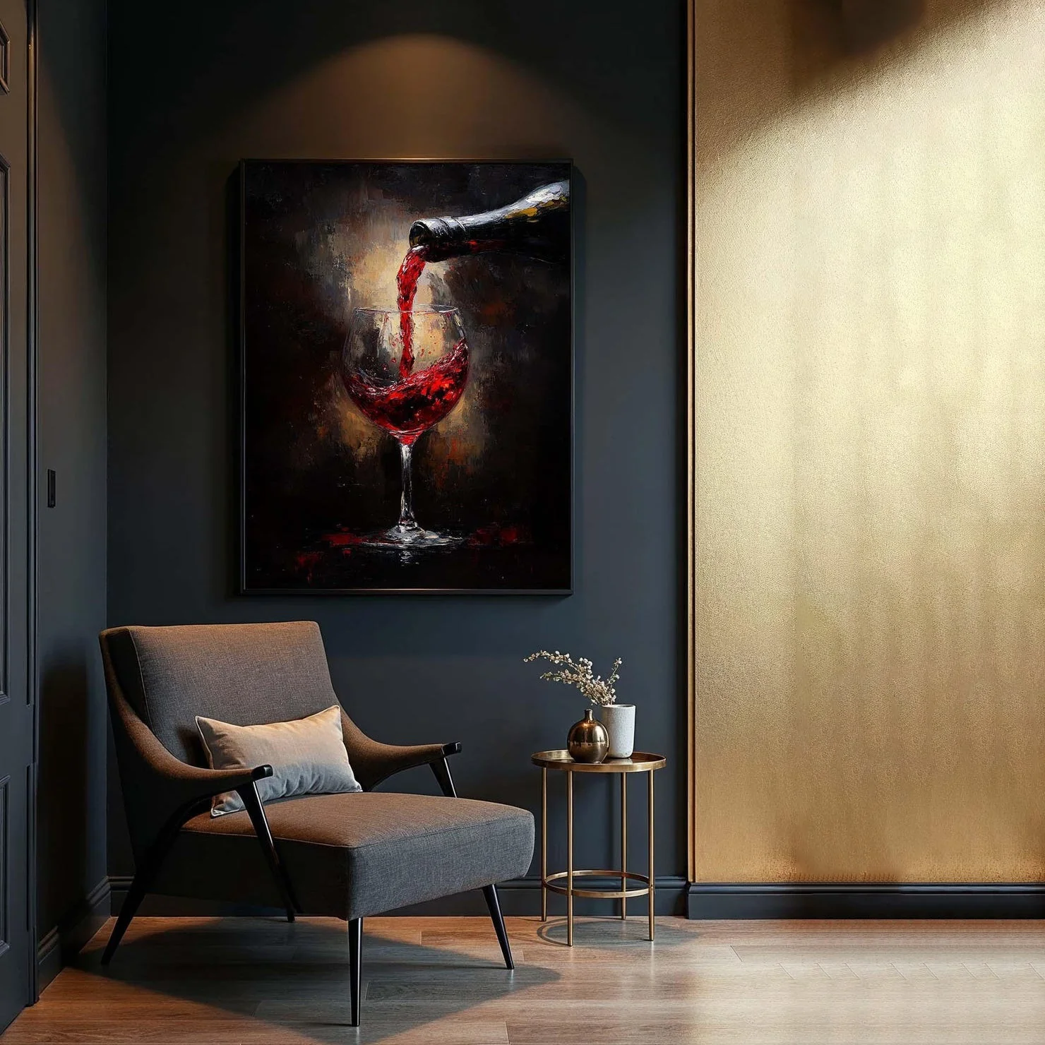 Pouring Red - 56x84" - Image 4