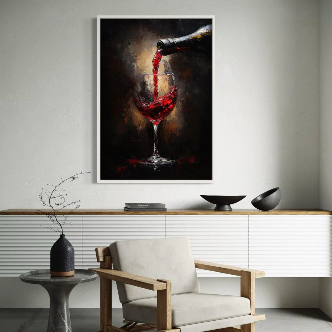 Pouring Red - 56x84" - Image 6