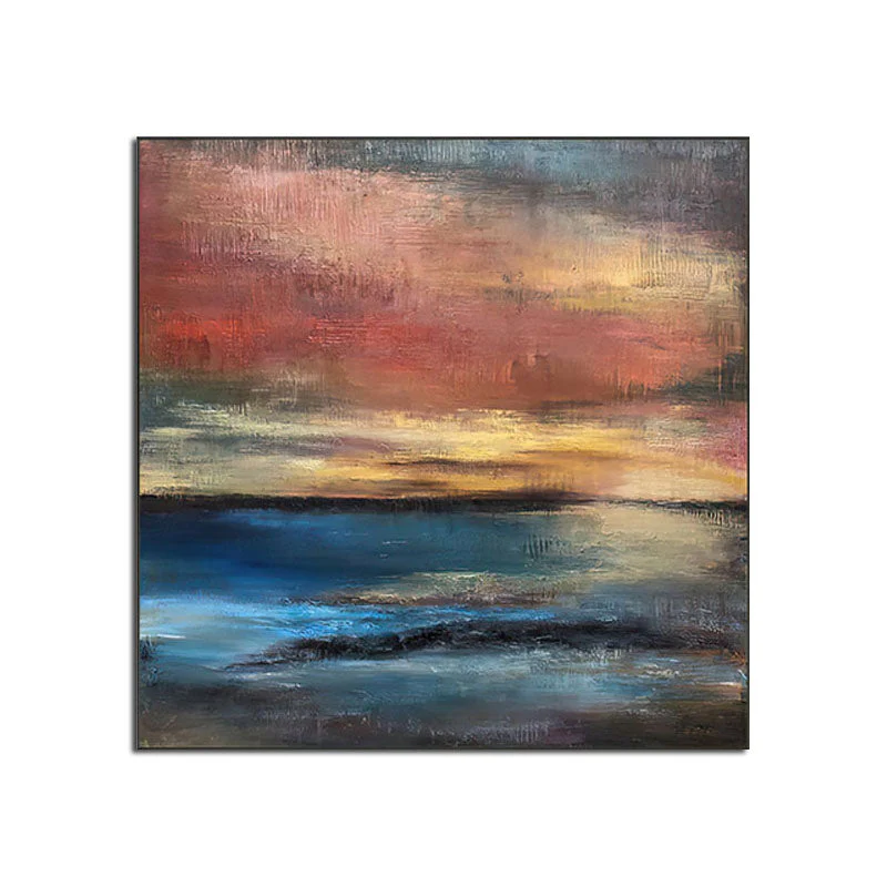 Red Moon Waters - 48x48" - Image 6