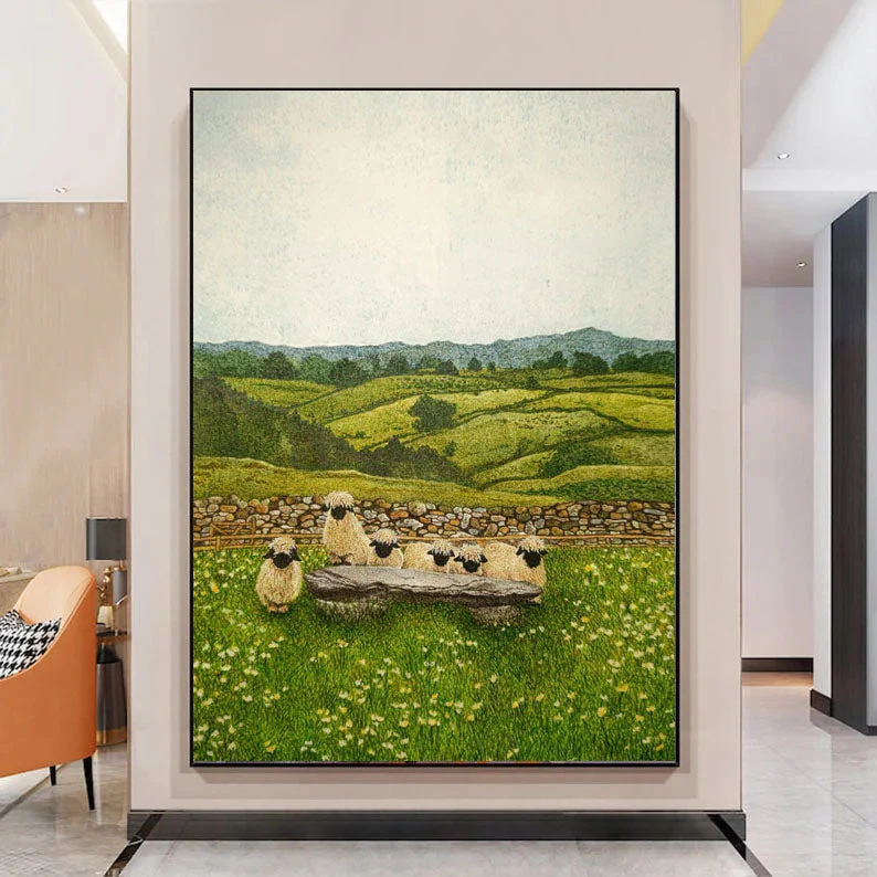 Sheep Brunch - 40x60" - Image 3