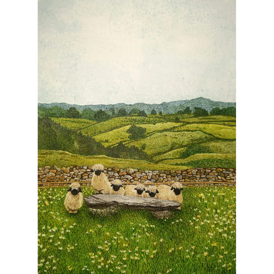 Sheep Brunch - 40x60" - Image 4
