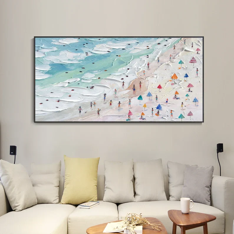 The Painted Beach - 110x56" - Image 2