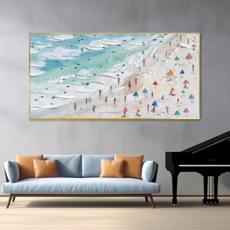 The Painted Beach - 96x48"