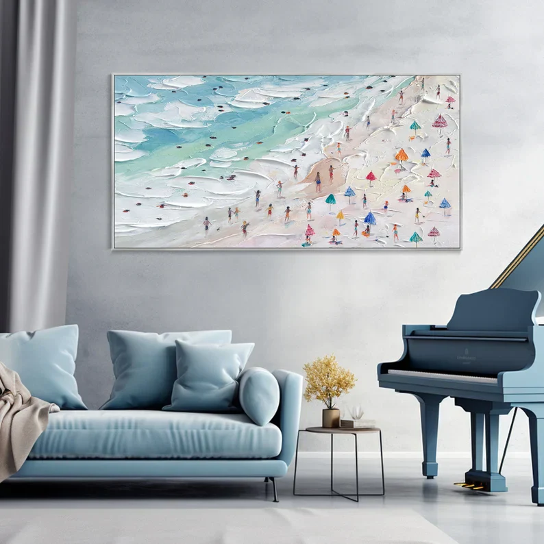 The Painted Beach - 96x48" - Image 3